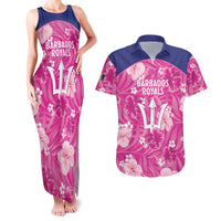 Custom Barbados Royals Cricket Couples Matching Tank Maxi Dress and Hawaiian Shirt 2025 Go Tridents Tropical Style - Wonder Print Shop
