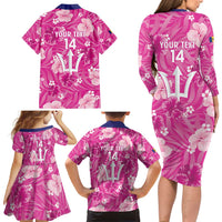 Custom Barbados Royals Cricket Family Matching Long Sleeve Bodycon Dress and Hawaiian Shirt 2025 Go Tridents Tropical Style - Wonder Print Shop