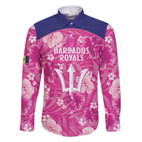 Custom Barbados Royals Cricket Family Matching Off Shoulder Maxi Dress and Hawaiian Shirt 2025 Go Tridents Tropical Style - Wonder Print Shop