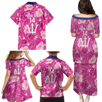 Custom Barbados Royals Cricket Family Matching Puletasi and Hawaiian Shirt 2025 Go Tridents Tropical Style - Wonder Print Shop