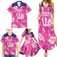 Custom Barbados Royals Cricket Family Matching Summer Maxi Dress and Hawaiian Shirt 2025 Go Tridents Tropical Style - Wonder Print Shop