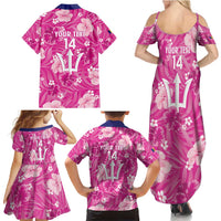 Custom Barbados Royals Cricket Family Matching Summer Maxi Dress and Hawaiian Shirt 2025 Go Tridents Tropical Style - Wonder Print Shop