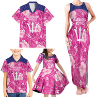 Custom Barbados Royals Cricket Family Matching Tank Maxi Dress and Hawaiian Shirt 2025 Go Tridents Tropical Style - Wonder Print Shop