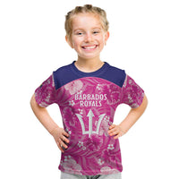 Custom Barbados Royals Cricket Kid T Shirt 2025 Go Tridents Tropical Style - Wonder Print Shop