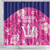 Barbados Royals Cricket Shower Curtain 2025 Go Tridents Tropical Style - Wonder Print Shop