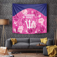 Barbados Royals Cricket Tapestry 2025 Go Tridents Tropical Style - Wonder Print Shop