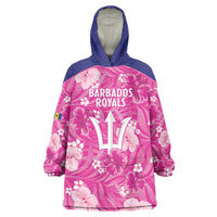 Custom Barbados Royals Cricket Wearable Blanket Hoodie 2025 Go Tridents Tropical Style - Wonder Print Shop