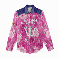 Custom Barbados Royals Cricket Women Casual Shirt 2025 Go Tridents Tropical Style - Wonder Print Shop