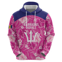 Custom Barbados Royals Cricket Zip Hoodie 2025 Go Tridents Tropical Style - Wonder Print Shop