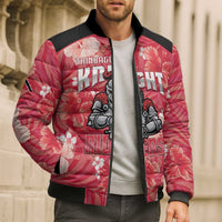 Custom Trinidad and Tobago Cricket Bomber Puffer Jacket 2025 Go Knight Riders Tropical Style - Wonder Print Shop