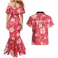 Custom Trinidad and Tobago Cricket Couples Matching Mermaid Dress and Hawaiian Shirt 2025 Go Knight Riders Tropical Style - Wonder Print Shop