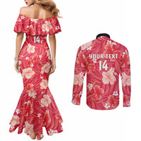 Custom Trinidad and Tobago Cricket Couples Matching Mermaid Dress and Long Sleeve Button Shirt 2025 Go Knight Riders Tropical Style - Wonder Print Shop