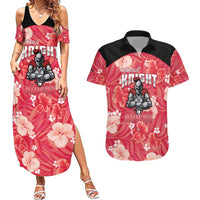 Custom Trinidad and Tobago Cricket Couples Matching Summer Maxi Dress and Hawaiian Shirt 2025 Go Knight Riders Tropical Style - Wonder Print Shop