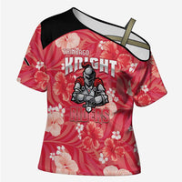 Custom Trinidad and Tobago Cricket Cross Shoulder Shirt 2025 Go Knight Riders Tropical Style - Wonder Print Shop