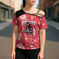 Custom Trinidad and Tobago Cricket Cross Shoulder Shirt 2025 Go Knight Riders Tropical Style - Wonder Print Shop