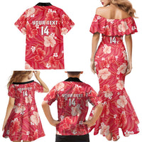 Custom Trinidad and Tobago Cricket Family Matching Mermaid Dress and Hawaiian Shirt 2025 Go Knight Riders Tropical Style - Wonder Print Shop