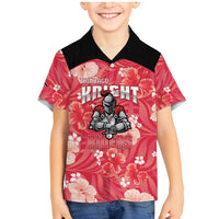 Custom Trinidad and Tobago Cricket Family Matching Mermaid Dress and Hawaiian Shirt 2025 Go Knight Riders Tropical Style - Wonder Print Shop