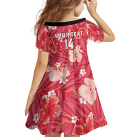 Custom Trinidad and Tobago Cricket Kid Short Sleeve Dress 2025 Go Knight Riders Tropical Style - Wonder Print Shop