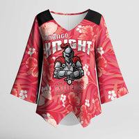 Custom Trinidad and Tobago Cricket Kimono Sleeve Blouse 2025 Go Knight Riders Tropical Style - Wonder Print Shop