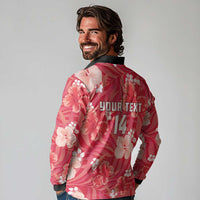 Custom Trinidad and Tobago Cricket Long Sleeve Polo Shirt 2025 Go Knight Riders Tropical Style - Wonder Print Shop