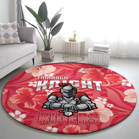 Trinidad and Tobago Cricket Round Carpet 2025 Go Knight Riders Tropical Style - Wonder Print Shop