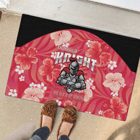 Trinidad and Tobago Cricket Rubber Doormat 2025 Go Knight Riders Tropical Style - Wonder Print Shop