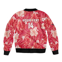 Custom Trinidad and Tobago Cricket Sleeve Zip Bomber Jacket 2025 Go Knight Riders Tropical Style - Wonder Print Shop