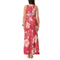 Custom Trinidad and Tobago Cricket Tank Maxi Dress 2025 Go Knight Riders Tropical Style - Wonder Print Shop