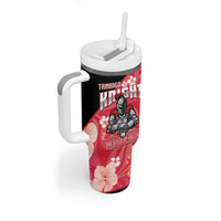 Trinidad and Tobago Cricket Tumbler With Handle 2025 Go Knight Riders Tropical Style - Wonder Print Shop