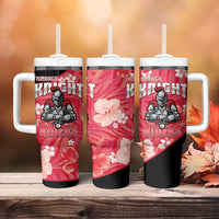 Trinidad and Tobago Cricket Tumbler With Handle 2025 Go Knight Riders Tropical Style - Wonder Print Shop