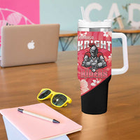 Trinidad and Tobago Cricket Tumbler With Handle 2025 Go Knight Riders Tropical Style - Wonder Print Shop