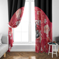 Trinidad and Tobago Cricket Window Curtain 2025 Go Knight Riders Tropical Style - Wonder Print Shop
