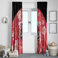 Trinidad and Tobago Cricket Window Curtain 2025 Go Knight Riders Tropical Style - Wonder Print Shop