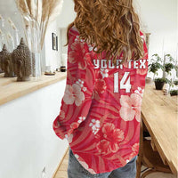 Custom Trinidad and Tobago Cricket Women Casual Shirt 2025 Go Knight Riders Tropical Style - Wonder Print Shop