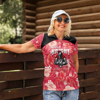 Custom Trinidad and Tobago Cricket Women Polo Shirt 2025 Go Knight Riders Tropical Style - Wonder Print Shop