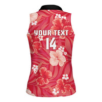 Custom Trinidad and Tobago Cricket Women Sleeveless Polo Shirt 2025 Go Knight Riders Tropical Style - Wonder Print Shop