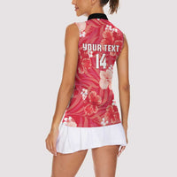 Custom Trinidad and Tobago Cricket Women Sleeveless Polo Shirt 2025 Go Knight Riders Tropical Style - Wonder Print Shop