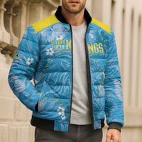 Custom Saint Lucia Kings Cricket Bomber Puffer Jacket 2025 Go Beinspired Tropical Style - Wonder Print Shop