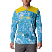 Custom Saint Lucia Kings Cricket Button Sweatshirt 2025 Go Beinspired Tropical Style - Wonder Print Shop