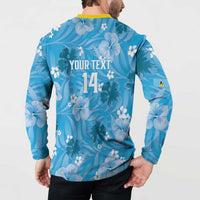 Custom Saint Lucia Kings Cricket Button Sweatshirt 2025 Go Beinspired Tropical Style - Wonder Print Shop