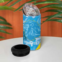 Custom Saint Lucia Kings Cricket 4 in 1 Can Cooler Tumbler 2025 Go Beinspired Tropical Style - Wonder Print Shop