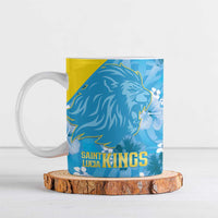 Custom Saint Lucia Kings Cricket Ceramic Mug 2025 Go Beinspired Tropical Style - Wonder Print Shop