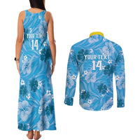 Custom Saint Lucia Kings Cricket Couples Matching Tank Maxi Dress and Long Sleeve Button Shirt 2025 Go Beinspired Tropical Style - Wonder Print Shop