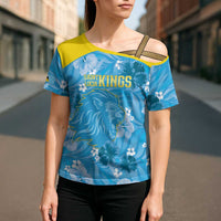 Custom Saint Lucia Kings Cricket Cross Shoulder Shirt 2025 Go Beinspired Tropical Style - Wonder Print Shop