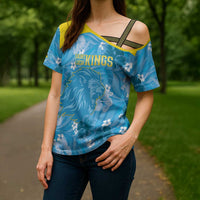 Custom Saint Lucia Kings Cricket Cross Shoulder Shirt 2025 Go Beinspired Tropical Style - Wonder Print Shop