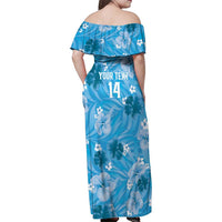 Custom Saint Lucia Kings Cricket Family Matching Off Shoulder Maxi Dress and Hawaiian Shirt 2025 Go Beinspired Tropical Style - Wonder Print Shop