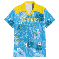 Custom Saint Lucia Kings Cricket Family Matching Puletasi and Hawaiian Shirt 2025 Go Beinspired Tropical Style - Wonder Print Shop