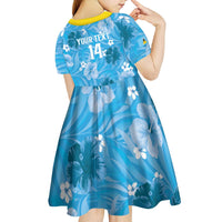 Custom Saint Lucia Kings Cricket Kid Short Sleeve Dress 2025 Go Beinspired Tropical Style - Wonder Print Shop