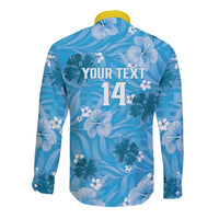 Custom Saint Lucia Kings Cricket Long Sleeve Button Shirt 2025 Go Beinspired Tropical Style - Wonder Print Shop