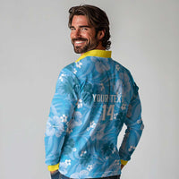 Custom Saint Lucia Kings Cricket Long Sleeve Polo Shirt 2025 Go Beinspired Tropical Style - Wonder Print Shop